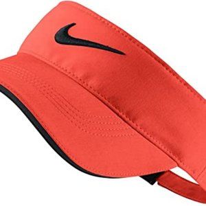 Nike Unisex Tech Perforated Golf Visor Orange + Black